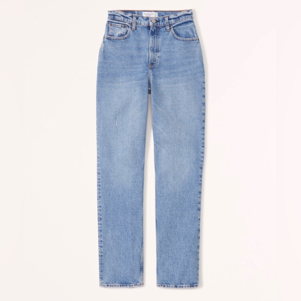 A&F Ultra High Rise 90s Straight, curve love